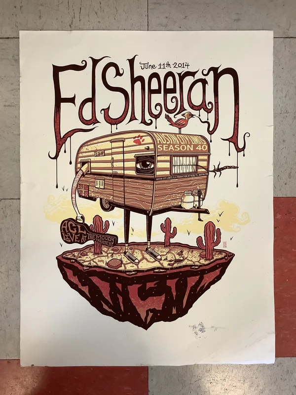 Ed Sheeran at Austin City Limits - 2014 (Poster)