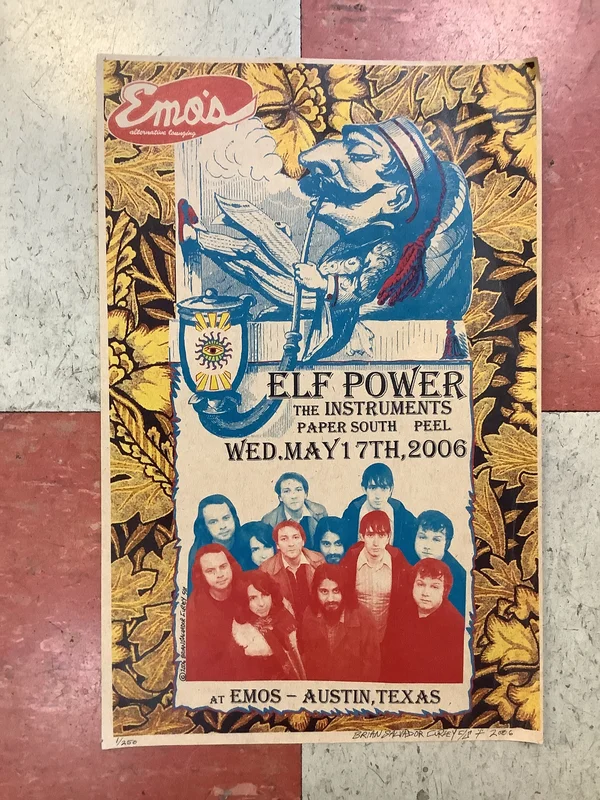 Elf Power at Emo's - 2006 (Poster)