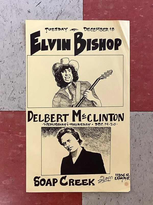 Elvin Bishop and Delbert McClinton at Soap Creek Saloon - 1979 (Poster)