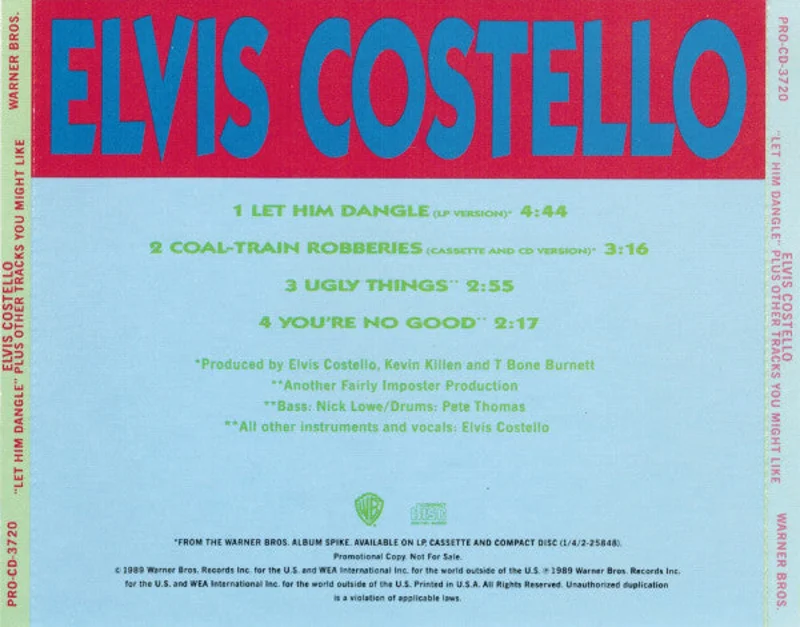 Elvis Costello - Let Him Dangle (Plus Other Tracks You Might Like) (CD)