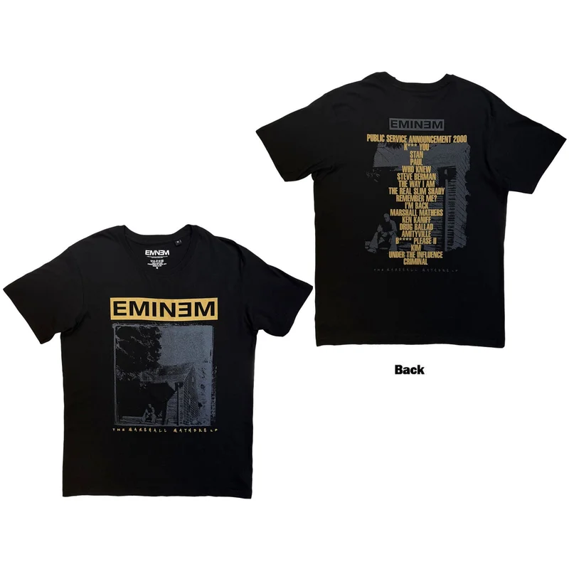 Eminem Unisex T-Shirt: The Marshall Mathers LP Black