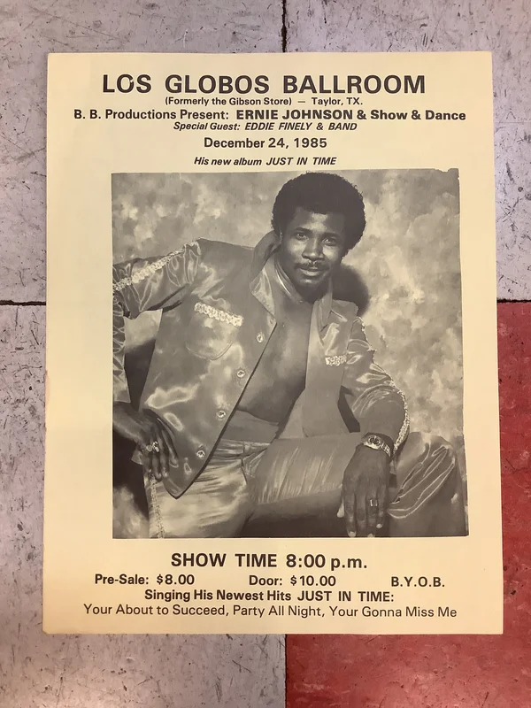Ernie Johnson at Los Globos Ballroom - 1985 (Poster)