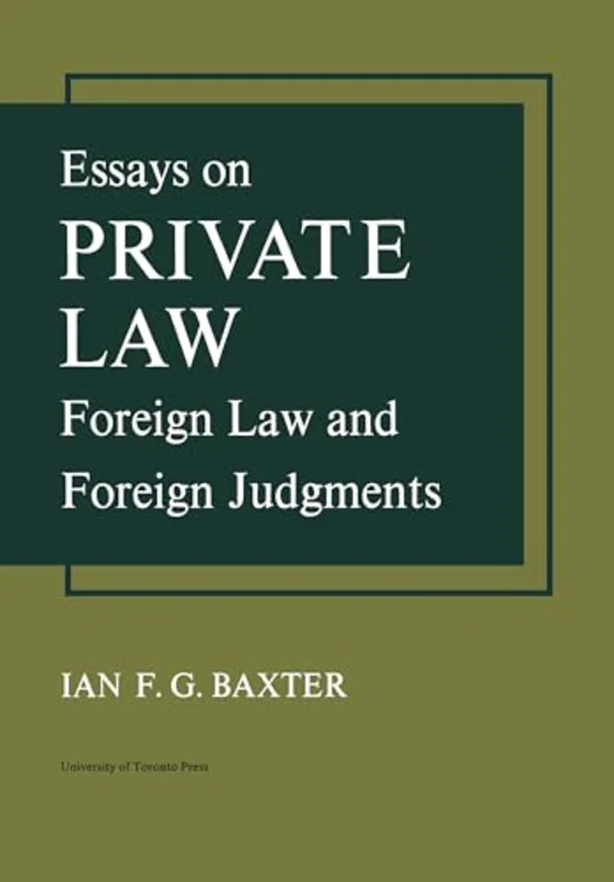 Essays on Private Law : Foreign Law and Foreign Judgments