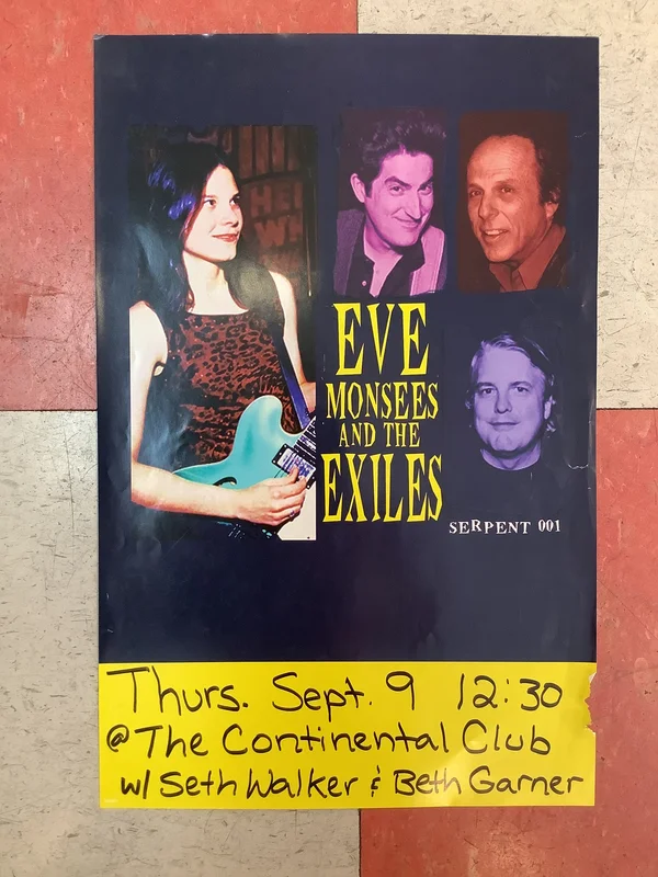 Eve and The Exiles at Continental Club (Poster)