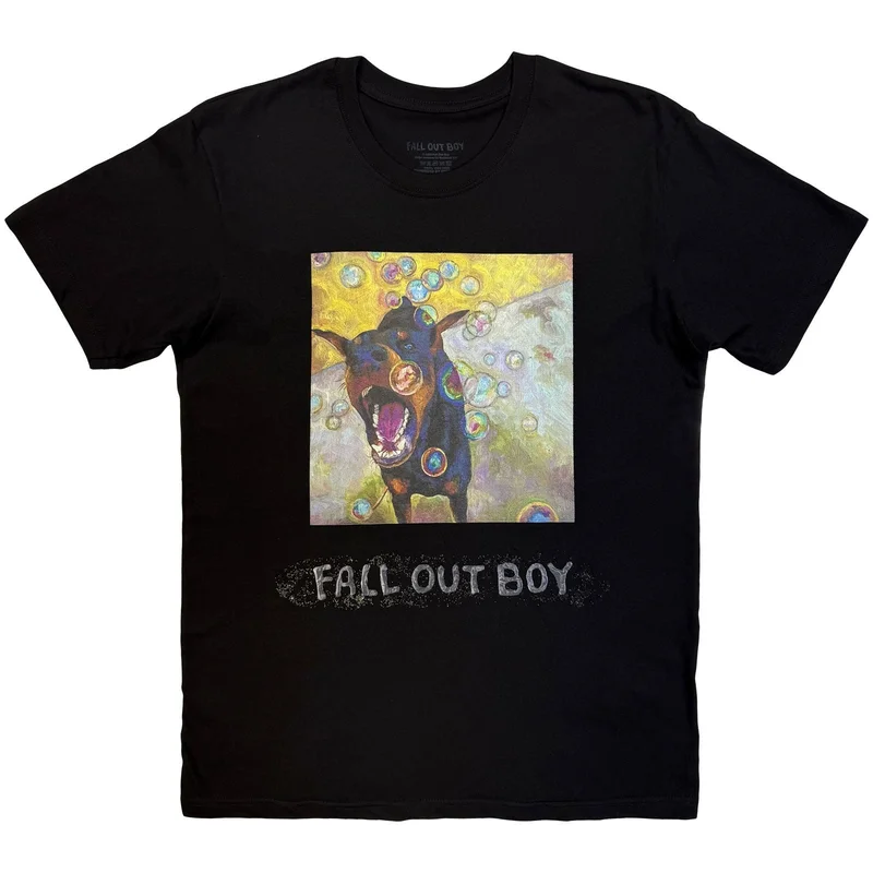 Fall Out Boy Unisex T-Shirt: Dog Painting Black