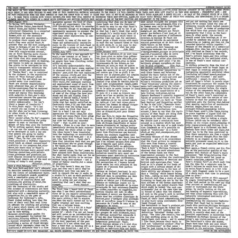 Faust - The Faust Tapes LP