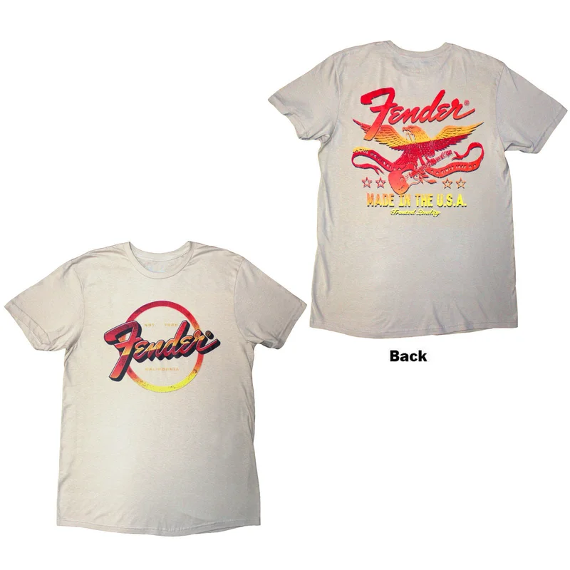 Fender Unisex T-Shirt: Made In The USA Natural