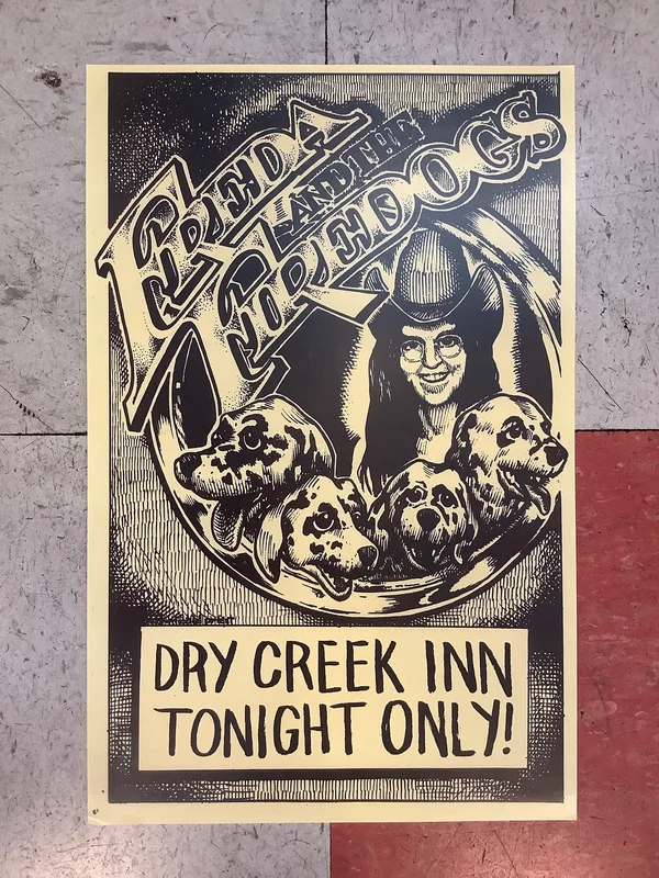 Freda and the Firedogs at Dry Creek Inn (Poster)