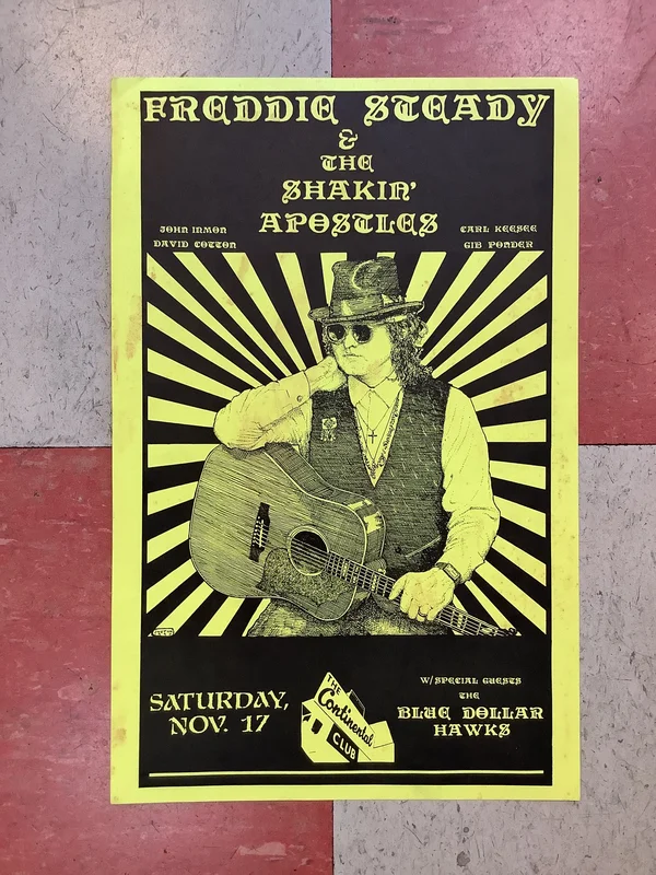 Freddy Steady at Continental Club - 1990 (Poster)