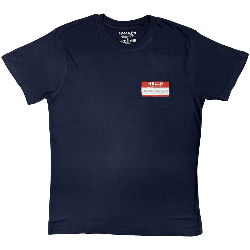Friends Unisex T-Shirt: Regina Hello Navy Blue