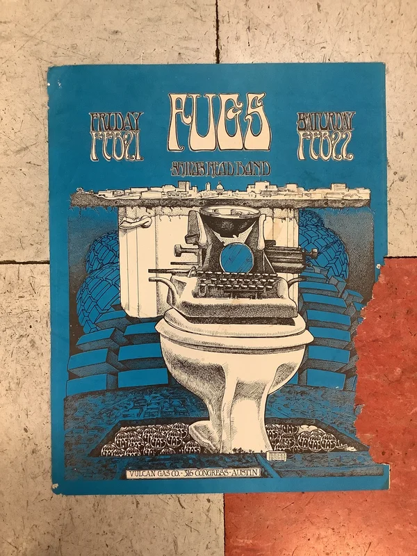Fugs and Shiva's Headband at Vulcan Gas Company - 1969 (Poster)