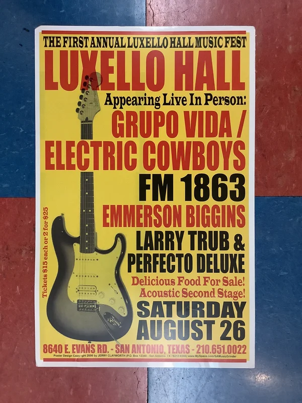 Grupo Vida/Electric Cowboys at Luxello Hall - 2006 (Poster)