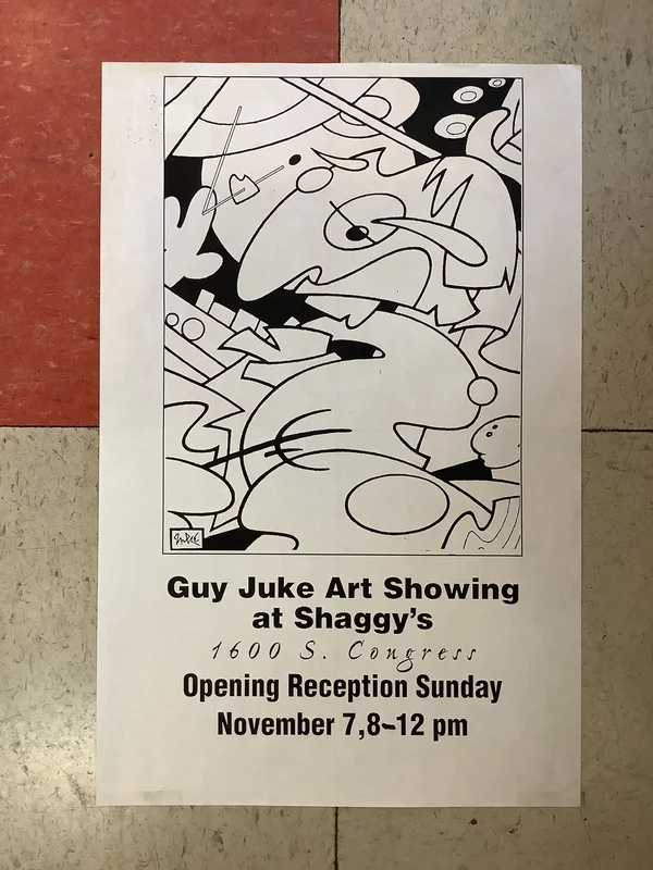 Guy Juke Art Showing at Shaggy's (Poster)