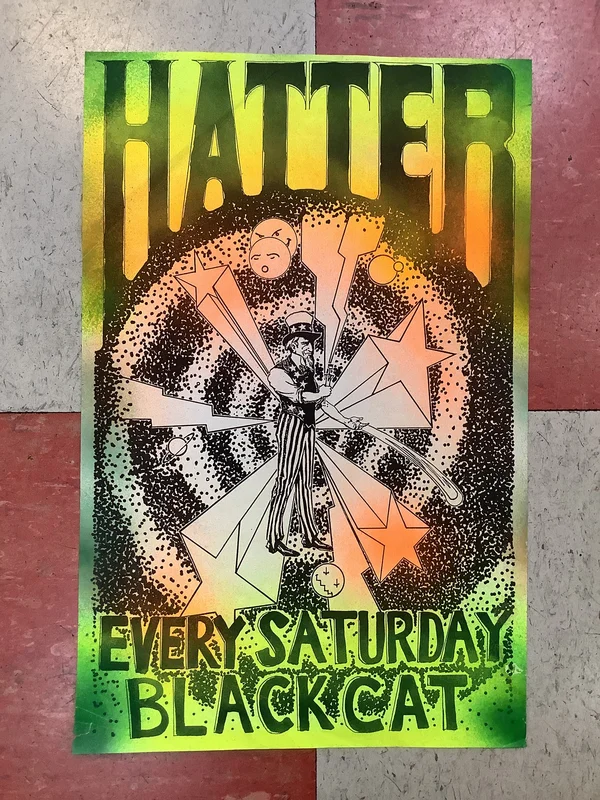 Hatter at Black Cat (Poster)