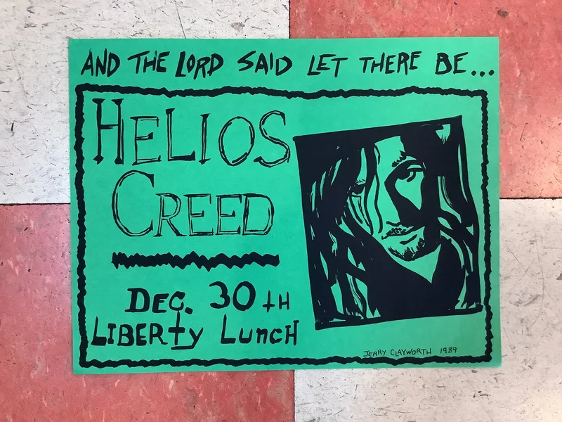 Helios Creed at Liberty Lunch - 1989 (Poster)
