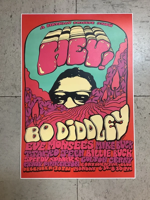 Hey! Bo Diddley: A Birthday Tribute Show at Continental Club - 2024 (Poster)