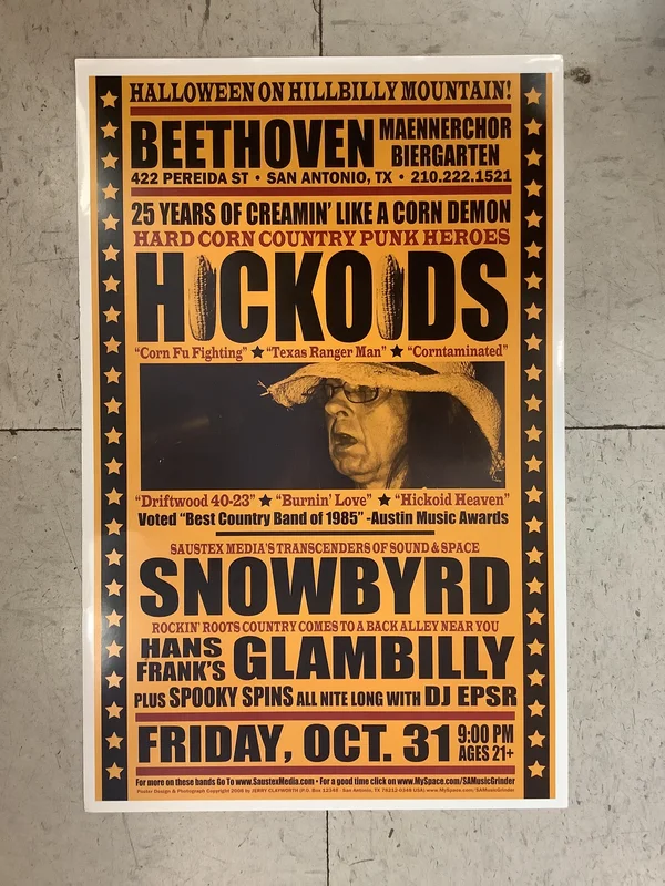 Hickoids at Beethoven Maennerchor Biergarten - 2008 (Poster)