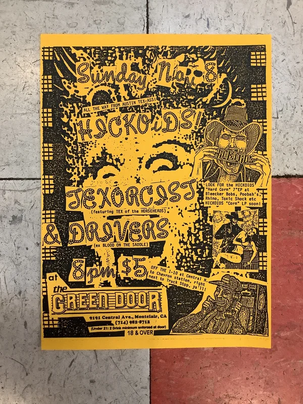 Hickoids, Texorcist, & Drivers at The Green Door (Poster)
