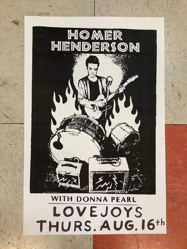 Homer Henderson with Donna Pearl at Lovejoy's (Poster)