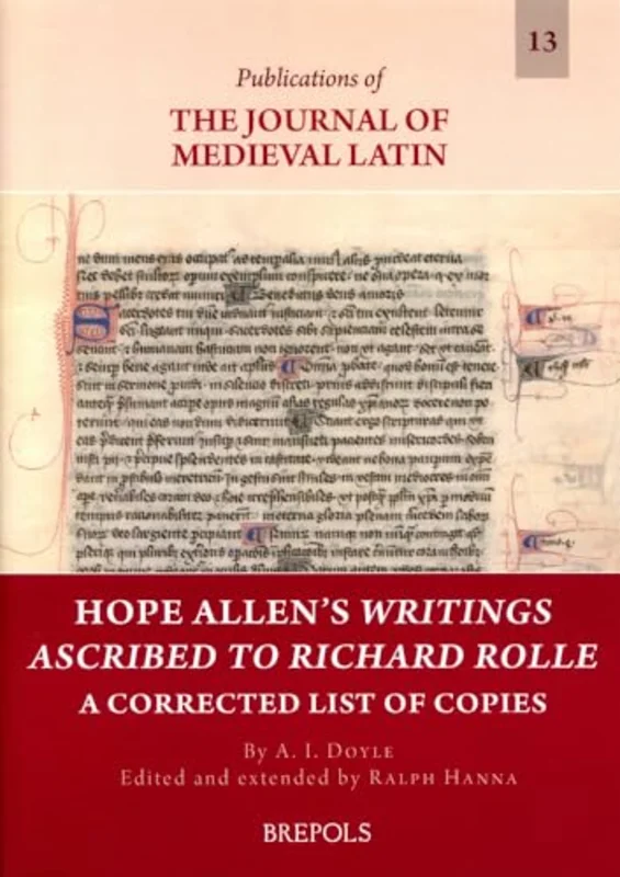 Hope Allen's Writings Ascribed to Richard Rolle : A Corrected List of Copies