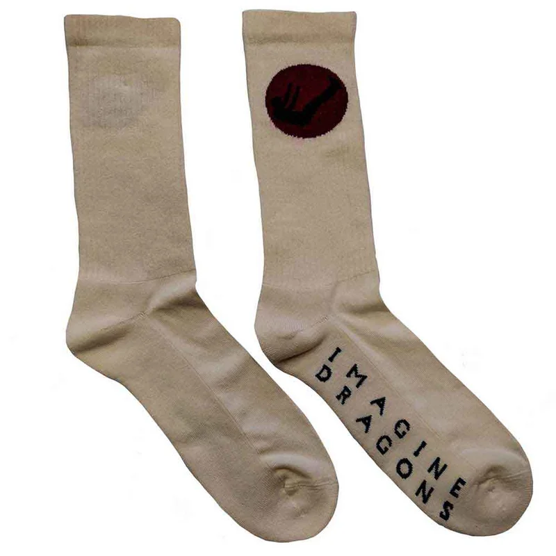 Imagine Dragons Unisex Terry Socks: Mercury Natural