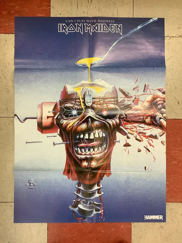 Iron Maiden "Can I Play With Madness"/"Seventh Son of a Seventh Son" (Poster)