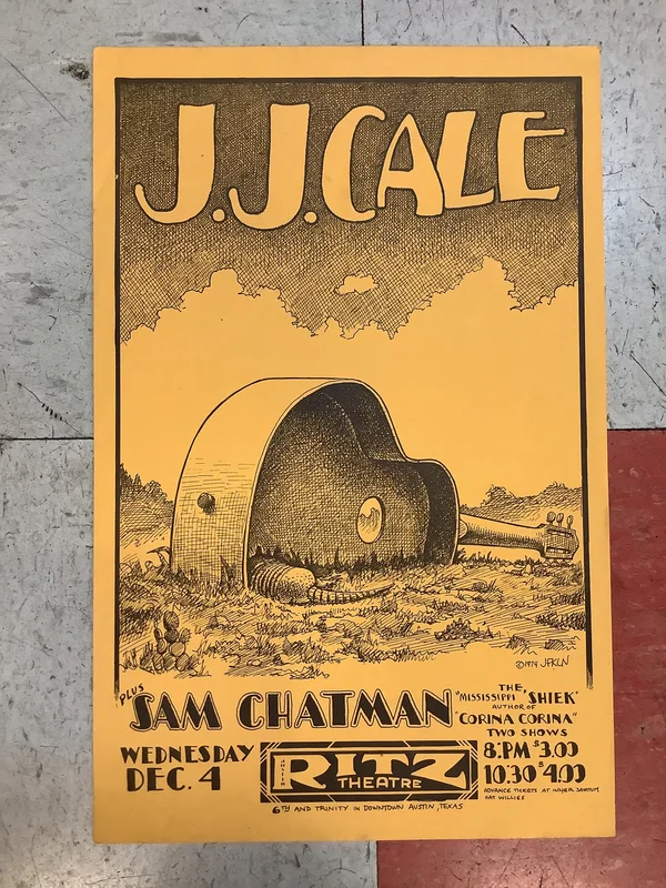 J.J. Cale at the Austin Ritz Theatre - 1974 (Poster)