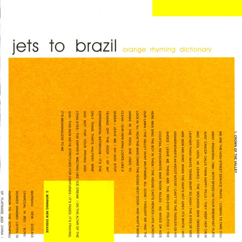 Jets to Brazil - Orange Rhyming Dictionary 2LP