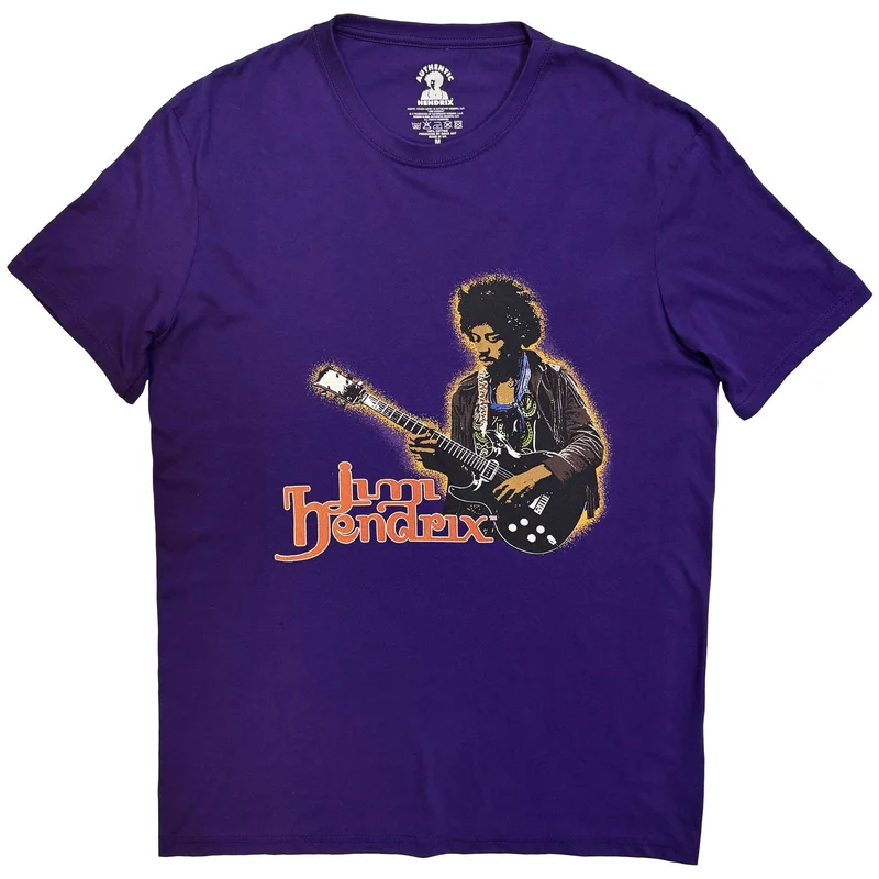 Jimi Hendrix Unisex T-Shirt: Halloween Purple