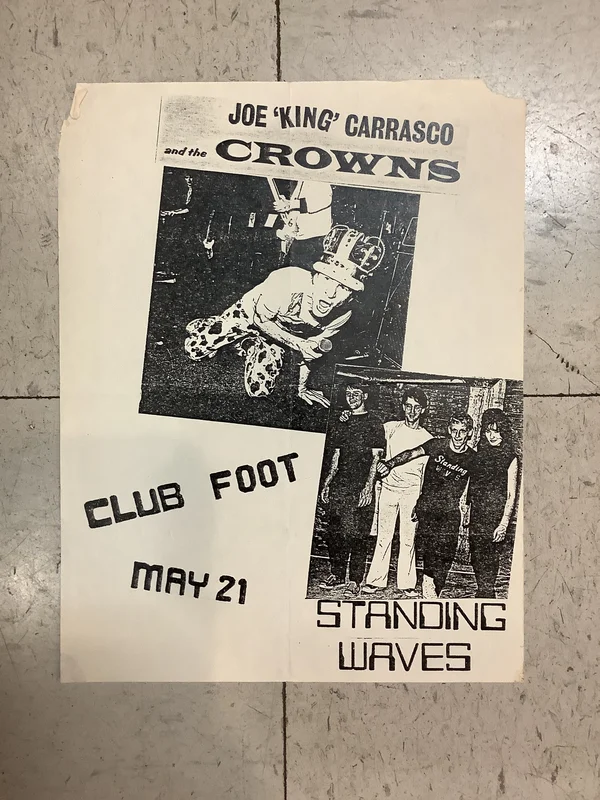 Joe "King" Carrasco and Standing Waves at Club Foot (Poster)