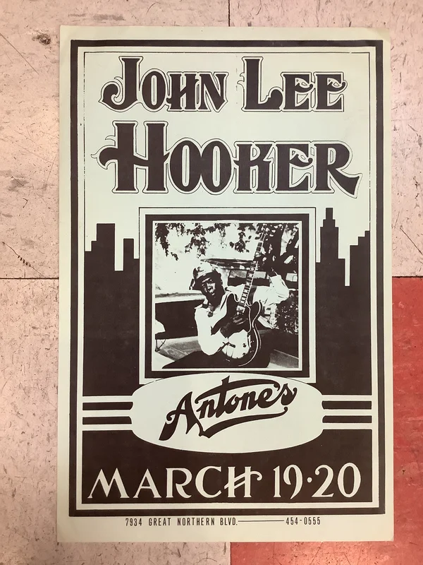 John Lee Hooker at Antone's Nightclub - 1982 (Poster)