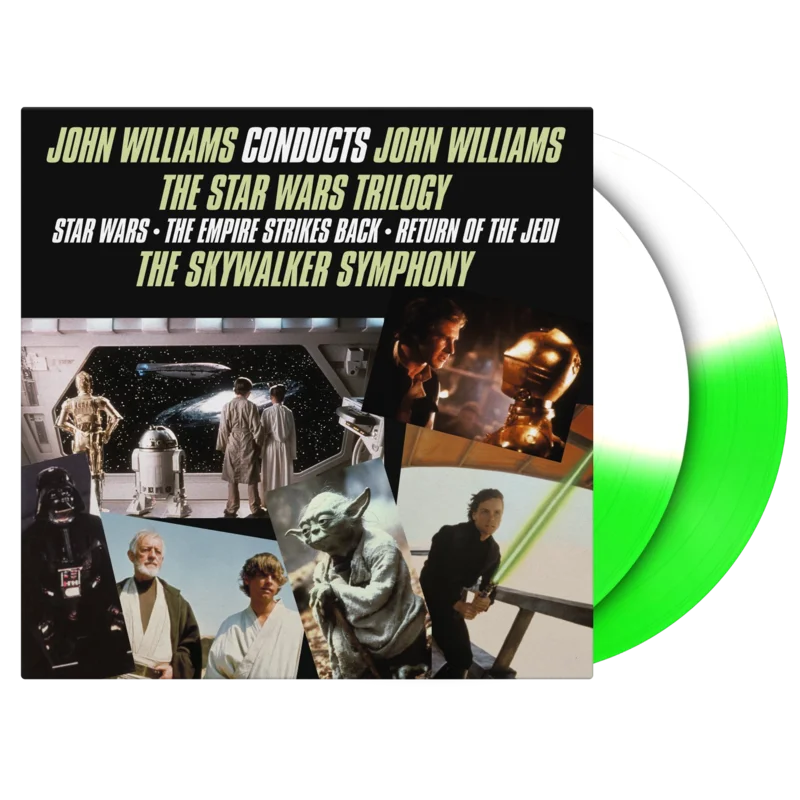 John Williams Conducts John Williams - The Star Wars Trilogy (half green, half white) - Vinyl Soundtrack