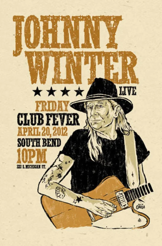 Johnny Winter - Mojohand Poster