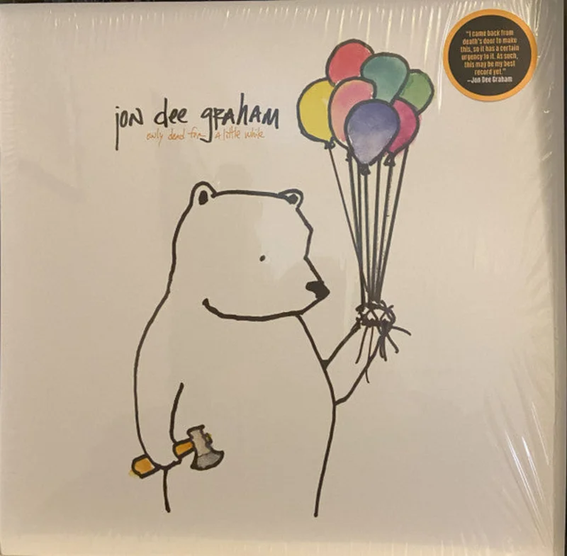 Jon Dee Graham - Only Dead For A Little While (LP, Album, Red)