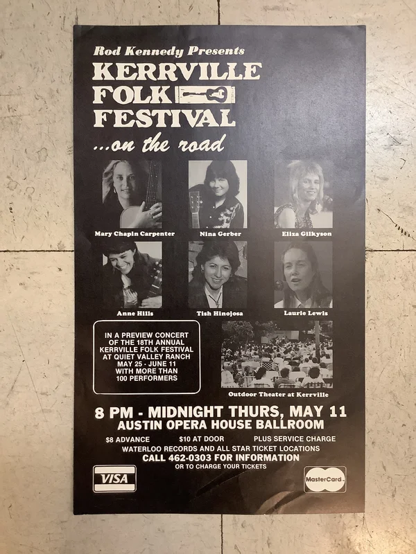 Kerrville Folk Festival... On The Road at Austin Opera House Ballroom (Poster)