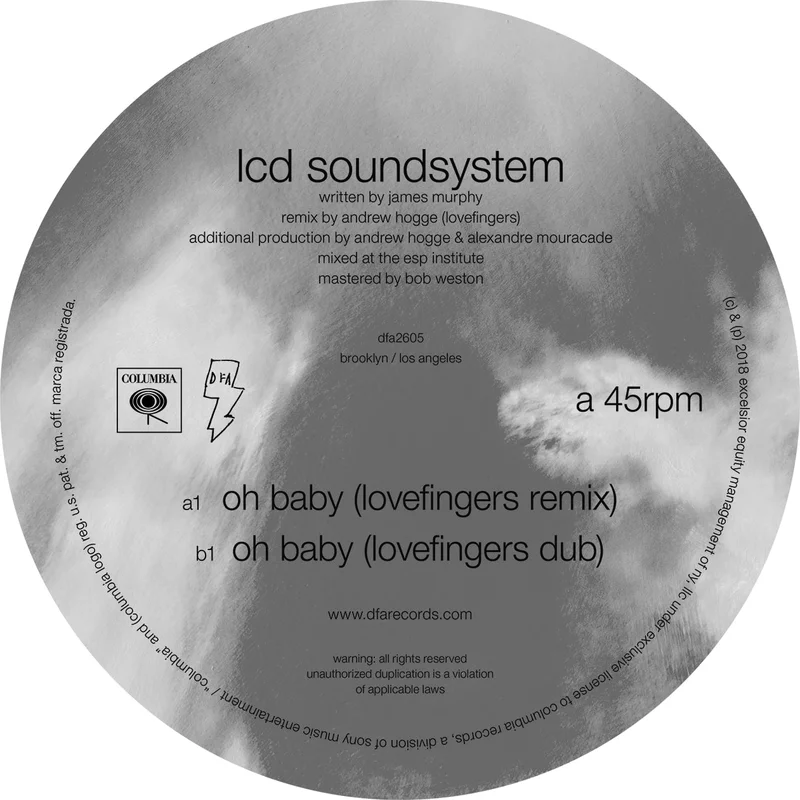 LCD Soundsystem - oh baby (Lovefingers Remixes) 12"
