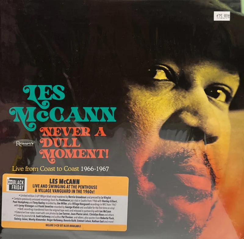 Les McCann - Never A Dull Moment! (Live From Coast To Coast 1966-1967) (Vinyl)