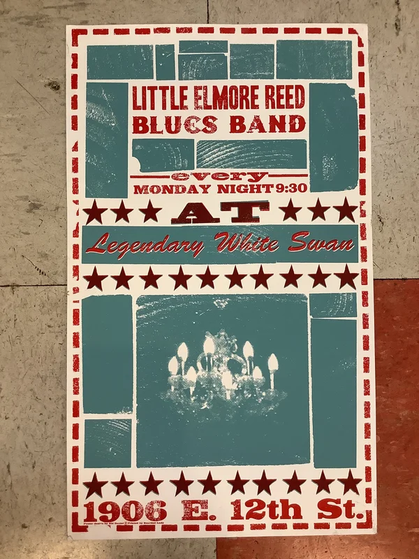 Little Elmore Reed Blues Band at Legendary White Swan (Poster)