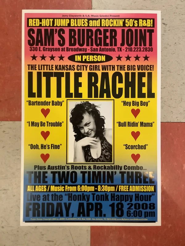 Little Rachel at Sam's Burger Joint - 2008 (Poster)