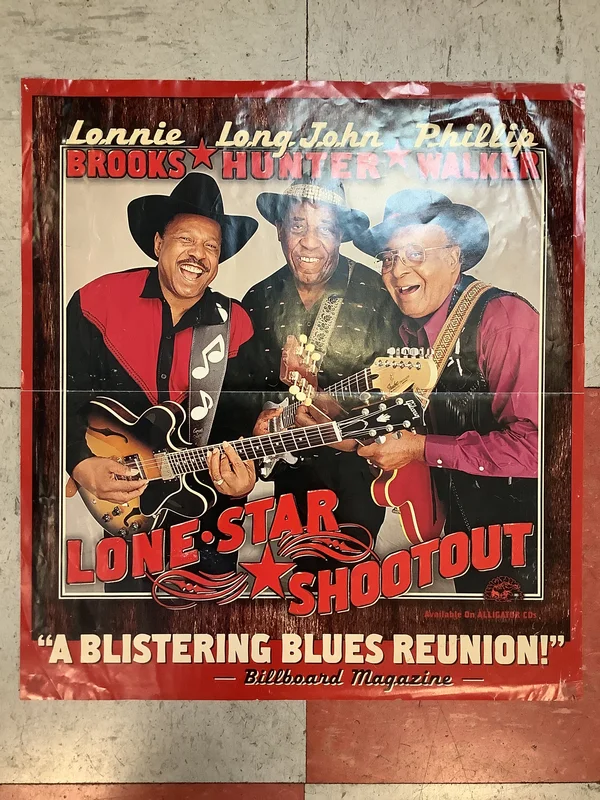 Lonnie Brooks, Long John Hunter, & Phillip Walker "Lone Star Shootout" Promo (Poster)