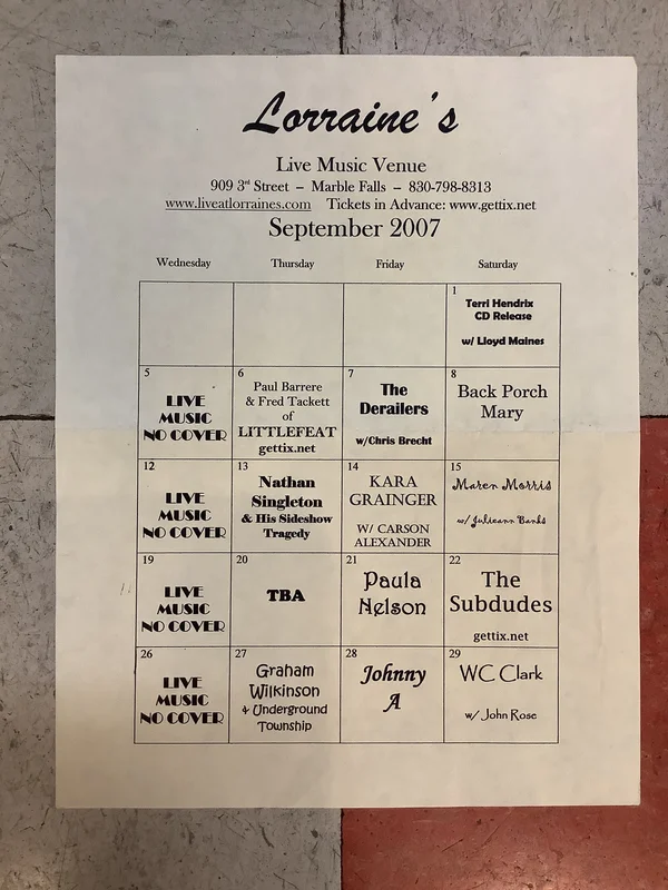 Lorraine's September Calendar - 2007 (Poster)