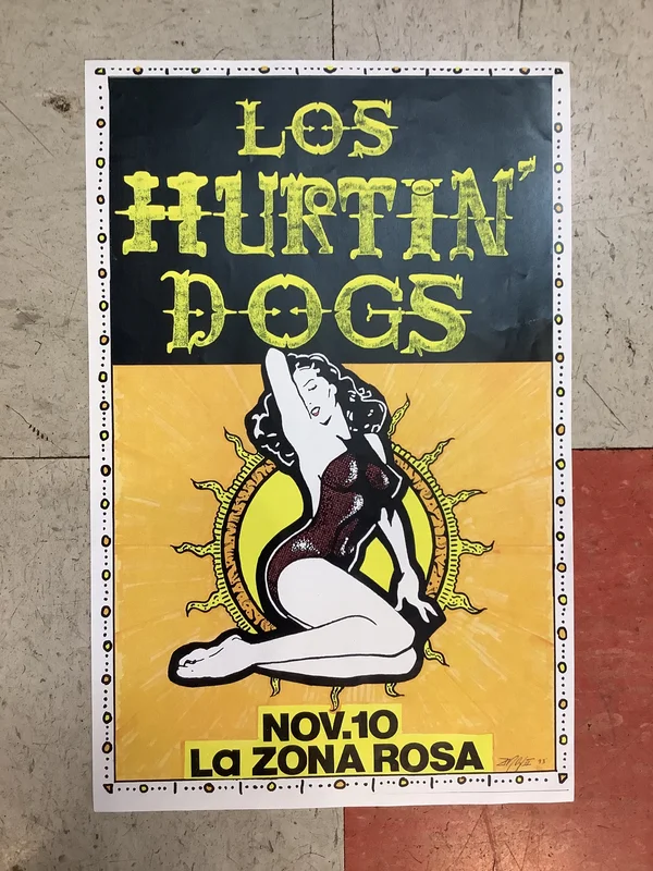 Los Hurtin' Dogs at La Zona Rosa - 1993 (Poster)