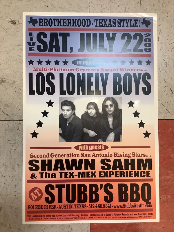 Los Lonely Boys at Stubb's BBQ - 2006 (Poster)
