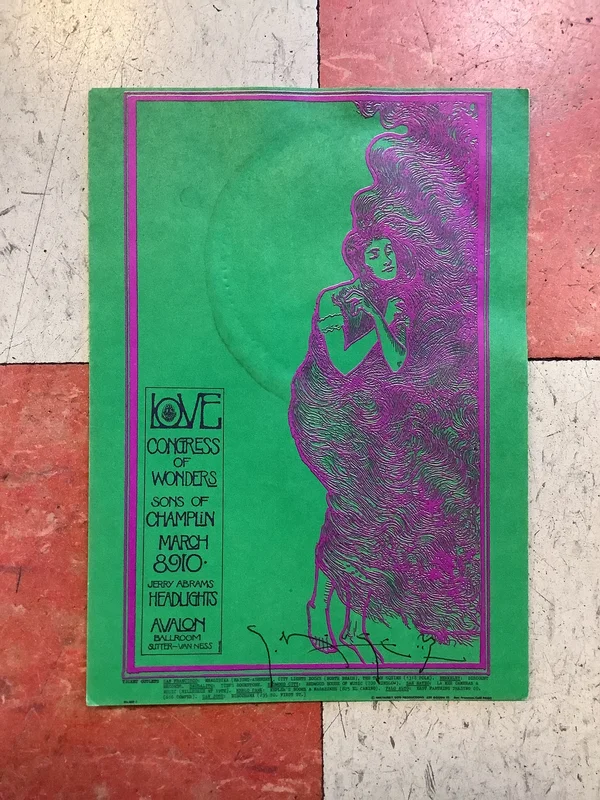 Love at Avalon Ballroom - 1968 (Postcard)