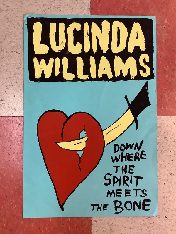 Lucinda Williams "Down Where the Spirit Meets the Bone" Promo - 2014 (Poster)