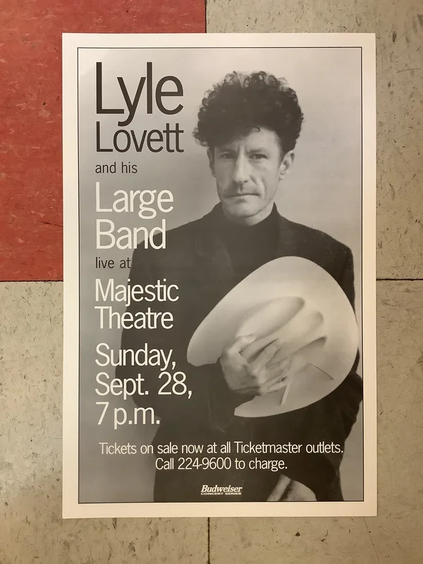 Lyle Lovett at Majestic Theatre - 1997 (Poster)