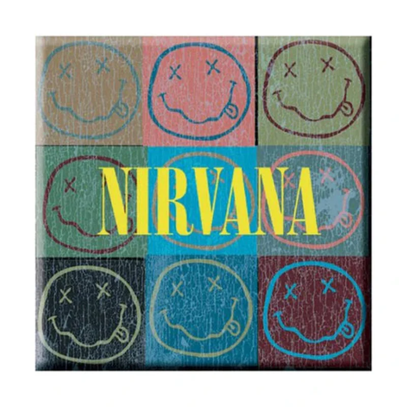 Magnets: Nirvana Smiley Blocks