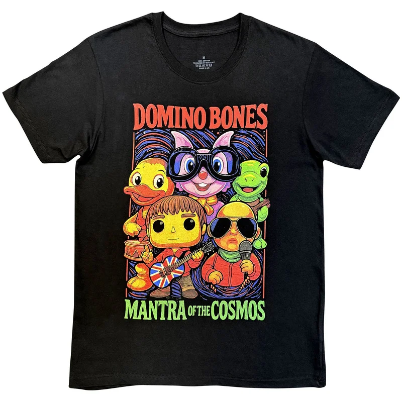 Mantra of the Cosmos Unisex T-Shirt: Domino Bones Black