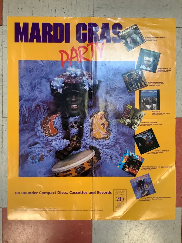 "Mardi Gras Party" on Rounder Records Promo (Poster)