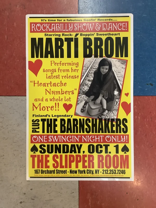 Marti Brom at The Slipper Room - Poster (2006)